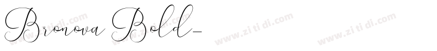 Bronova Bold字体转换